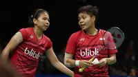 Greysia Polii / Apriani Rahayu gagal melaju ke babak 16 besar Indonesia Open (Liputan6.com/Helmi Fithriansyah)