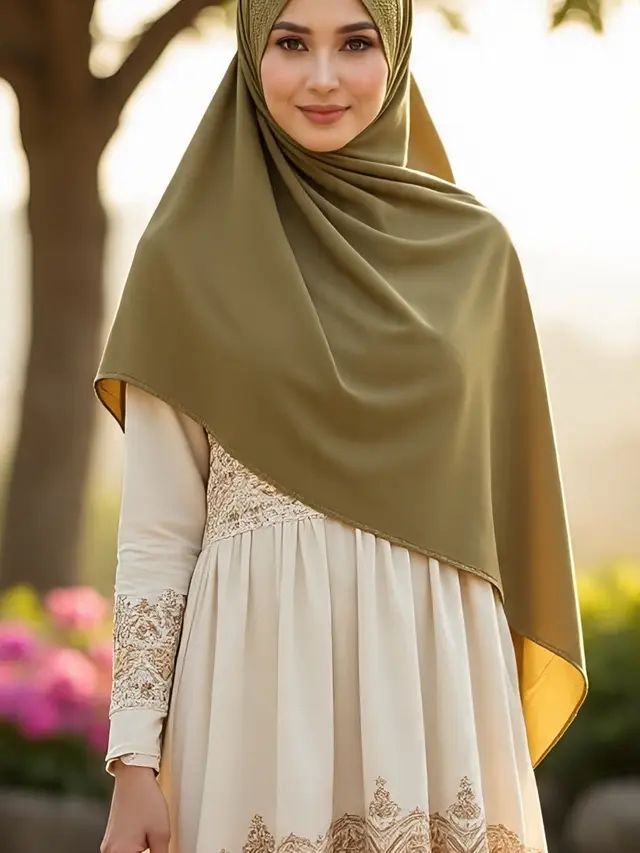 Gamis Syar’i Rayon Motif 2025