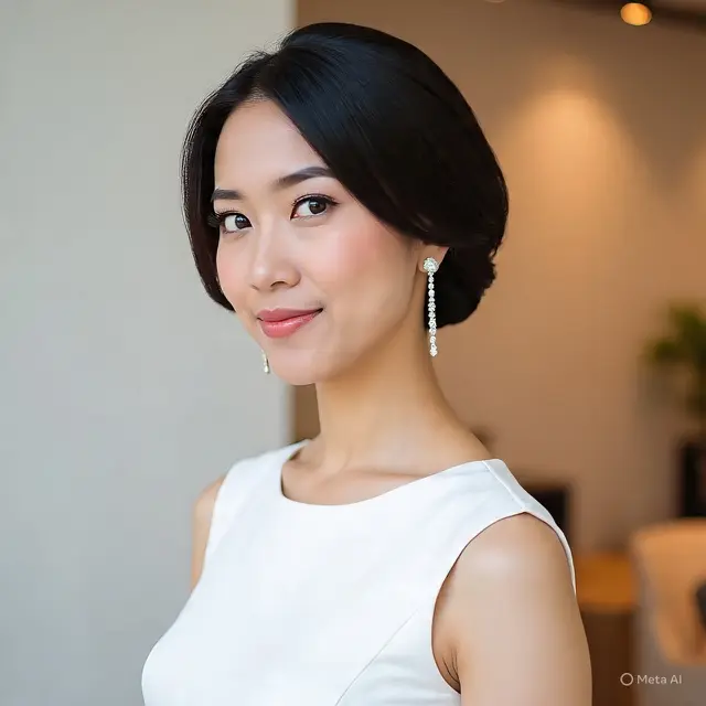 Hairdo Rambut Pendek untuk Pesta