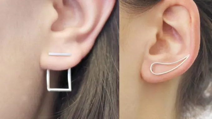 Menipu Mata, Anting Geometris Minimalis Ini Tampilkan Ilusi