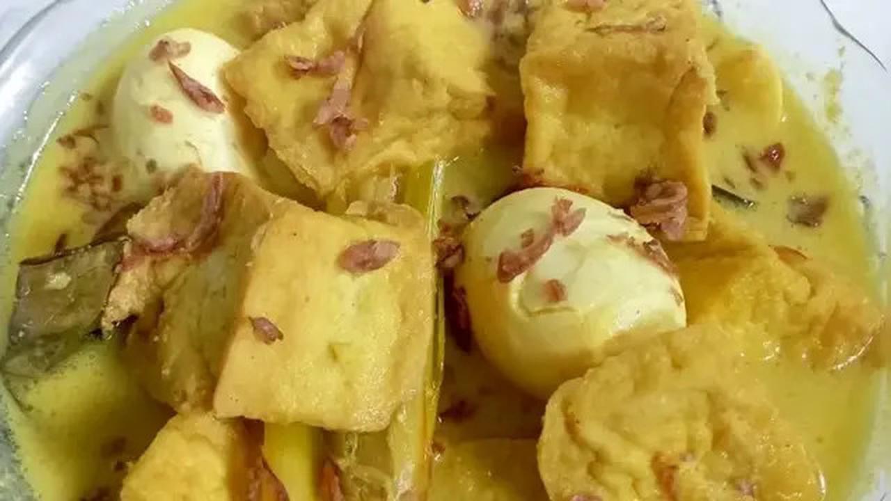 Resep Opor Tahu Telur, Hidangan Lezat yang Wajib Ada di Sayur Lebaran