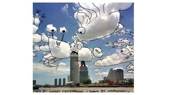 Editan awan (sumber: twitter)