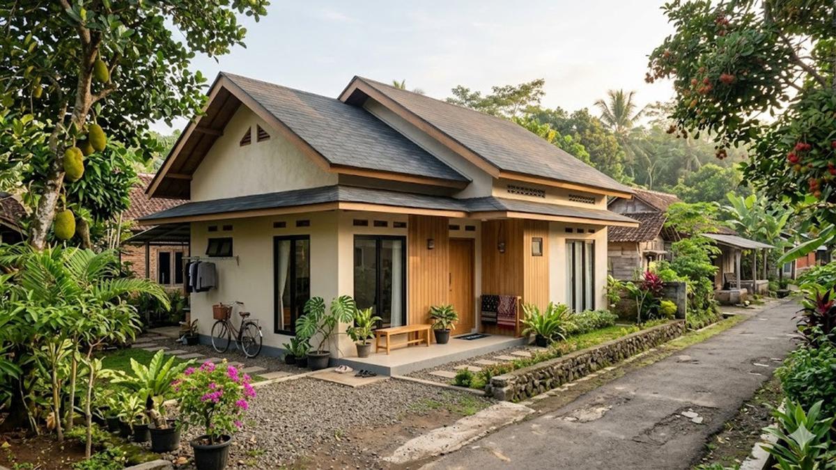 8 Model Rumah Minimalis 1 Lantai di Kampung, Praktis dan Nyaman untuk Pensiun