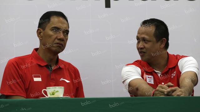Gita Wirjawan & Rexy Mainaky. (Bola.com/Arief Bagus)