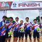 Atlet MTB Xco Kabupaten Lumajang boro medali di Cabor MTB Xco dalam ajang kejuaraan Pekan Olahraga Provinsi Jawa Timur ke VII tahun 2022 (Istimewa)