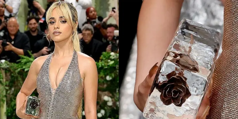 6 Aksesori Terunik di Met Gala 2024, Camila Cabello Bawa Balok Es hingga  Michael Shannon Tenteng Tas Keripik Kentang - Photo Fimela.com