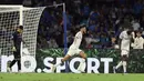Tanda-tanda kekalahan Napoli mulai tercium saat kebobolan pada menit ke-7 melalui gol Josip Brekalo. (Alessandro Garofalo/LaPresse via AP)