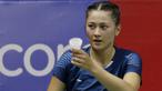 Ganda putri Australia, Gronya Somerville, saat melawan wakil Jepang, Misaki Matsutomo/Ayaka Takahashi, pada laga Indonesia Masters, Rabu (15/1/2020). Pasangan Australia tersebut kalah 21-13 17-21 21-9. (Bola.com/M Iqbal Ichsan)