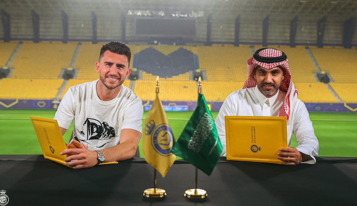 Man City mengumumkan transfer Laporte pada Kamis (24/08/2023) malam WIB. (FOTO: twitter.com/AlNassrFC_EN)