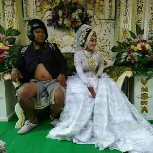 Tak Biasa, 6 Potret Pakaian Pengantin di Acara Pernikahan Ini Kocak Sampai Unik