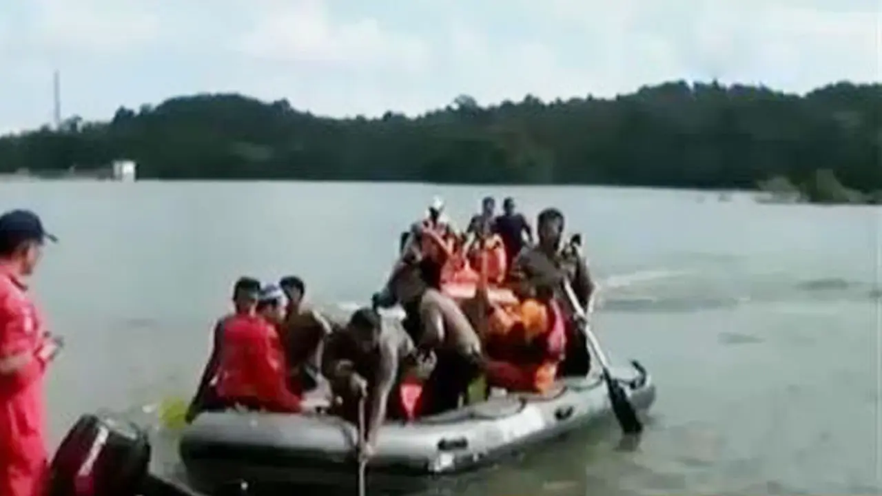 Evakuasi Anggota Pramuka Tenggelam