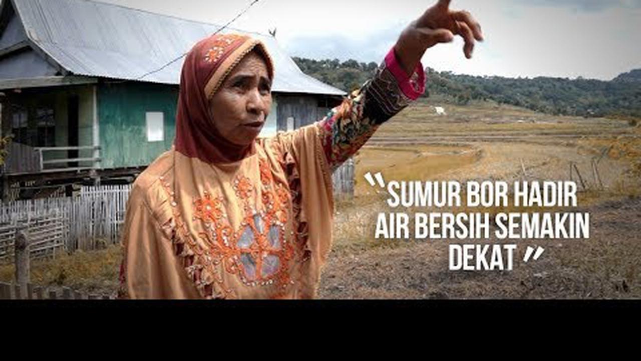 Sumur bor hadir, nenek Daeng kini mudah ambil air