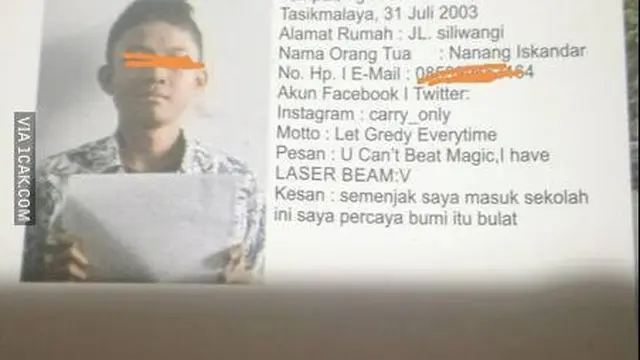 6 Moto Murid di Buku Tahunan Sekolah Ini Kelewat Unik, Bikin Heran