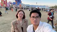 Bunga Citra Lestari alias BCL menikmati momen Coachella 2022 dengan setelan vintage dari Gucci (Foto: Instagram: @bclsinclair)