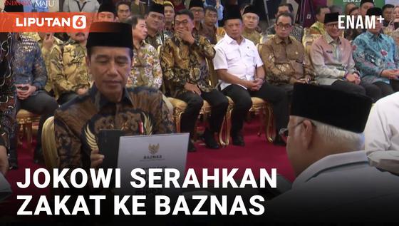 VIDEO: Presiden Jokowi Serahkan Zakat ke Baznas di Istana Negara