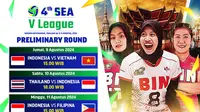 Jadwal Live Streaming Women’s SEA V League Putaran Kedua di Vidio. (Sumber: dok. vidio.com)