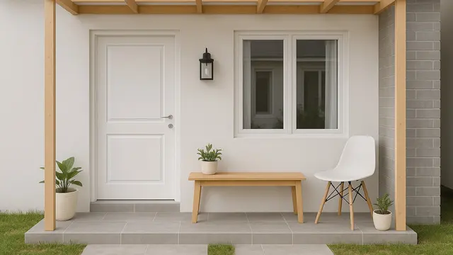 Model Teras Rumah Subsidi Tipe 36 (Foto: ChatGPT)