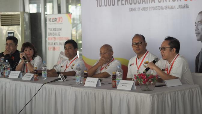 Sejumlah pengusaha yang tergabung dalam Relawan  Pengusaha Pekerja ProJokowi (KerJo) mendeklarasikan dukungan terhadap Jokowi-Ma'ruf Amin. (Istimewa)
