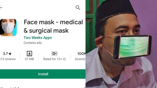 Wet en regelgeving bekken Terzijde Viral Masker Online Dipasang di Mulut, Warganet: Yang Download Gabut Banget  - Citizen6 Liputan6.com