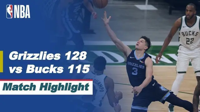 VIDEO: Milwaukee Bucks Telan Kekalahan Saat Melawan Memphis Grizzlies di NBA Hari Ini