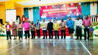 Gerakan Mahasiswa Kristen Indonesia (GMKI) menyelenggarakan Malam Puncak Perayaan Natal Nasional 2023 di Kabupaten Merauke, Provinsi Papua Selatan. Diketahui, tema dari acara tersebut adalah "Suara Damai Natal Dari Timur Indonesia" (Istimewa)