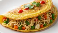 Resep Omelet Mie Telur Sayur Sederhana, Hidangan Praktis Penuh Gizi