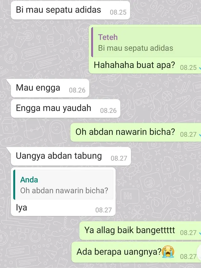 6 Potret Chat Kocak Sama Keponakan Ini Bikin Gemas Netizen