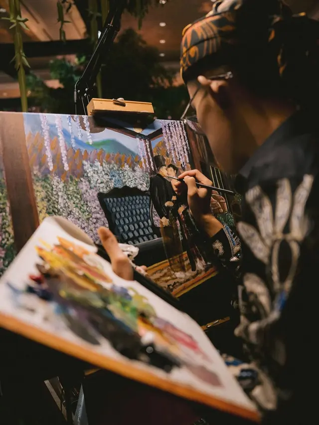 Sesi Live Painting di Pernikahan Al Ghazali- Alyssa Daguse Jadi Viral, Hidupkan Kembali Abadikan Momen di Masa Mesir Kuno