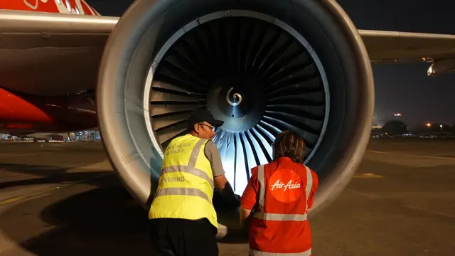 Indonesia AirAsia melakukan Ramp Check dan pembersihan pesawat menjelang angkutan Mudik Lebaran 2024. (Photo dok. Indonesia AirAsia)