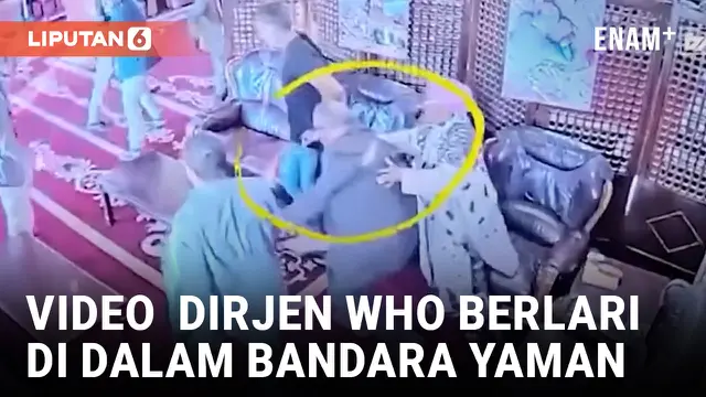 VIDEO: Detik-Detik Video Dirjen WHO Berlari di Dalam Bandara Yaman yang Dihantam Serangan Israel