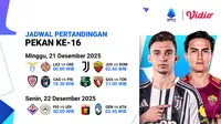 Jadwal Siaran Langsung Liga Italia 2025/26 Matchweek 16 di Vidio