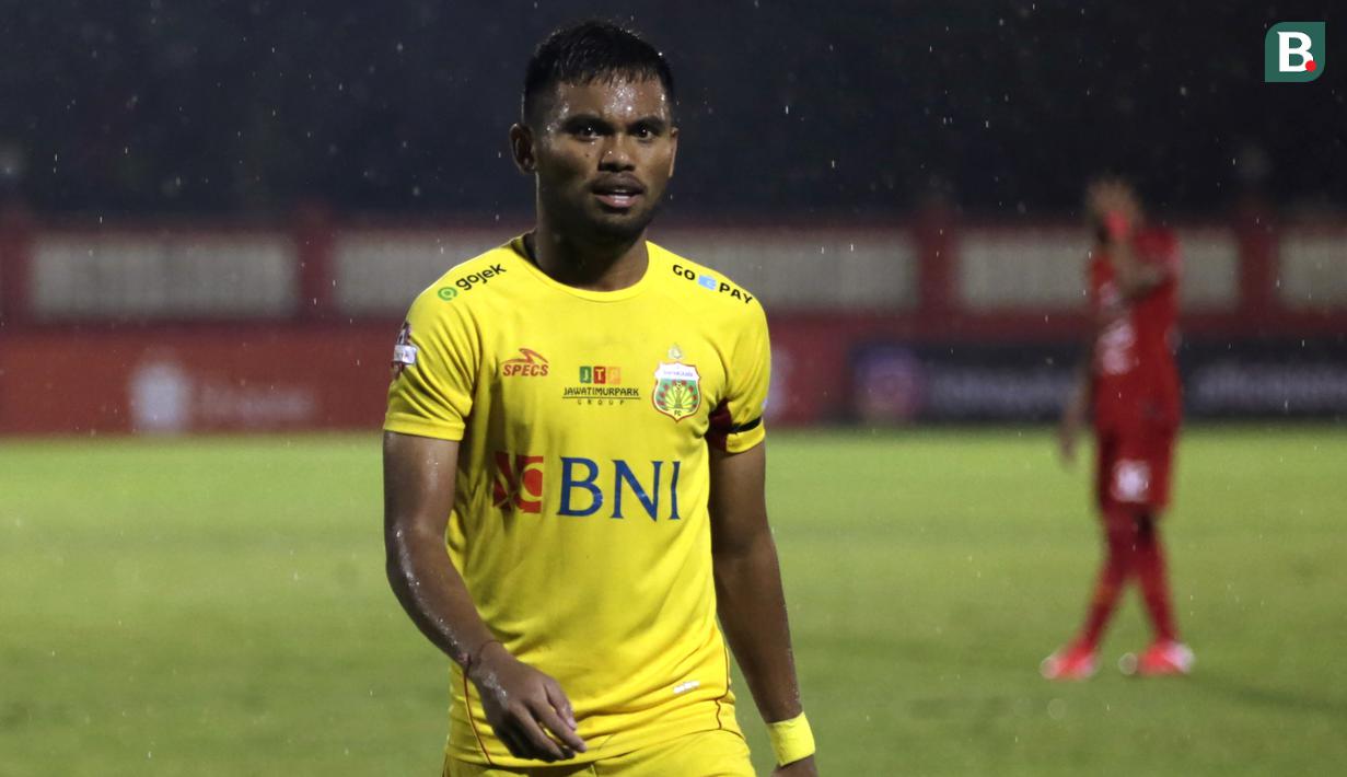 5. Saddil Ramdani (Bhayangkara FC) - Pemain berumur 21 tahun ini merupakan winger lincah langganan Timnas Indonesia. Saddil memiliki ketajaman dan naluri mencetak gol yang sangat baik. (Bola.com/Yoppy Renato)