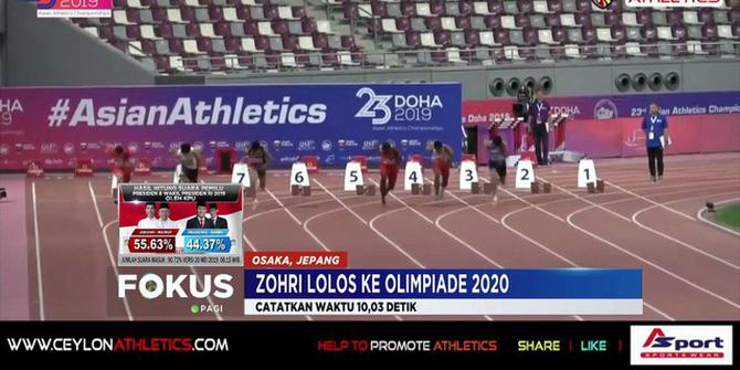 Lalu Muhammad Zohri Lolos Kualifikasi Olimpiade Tokyo 2020