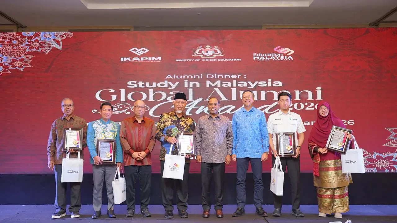 Malam Penghargaan Ikon Alumni Global Studi Malaysia 2026 di Jakara, Minggu (15/2) (Istimewa)