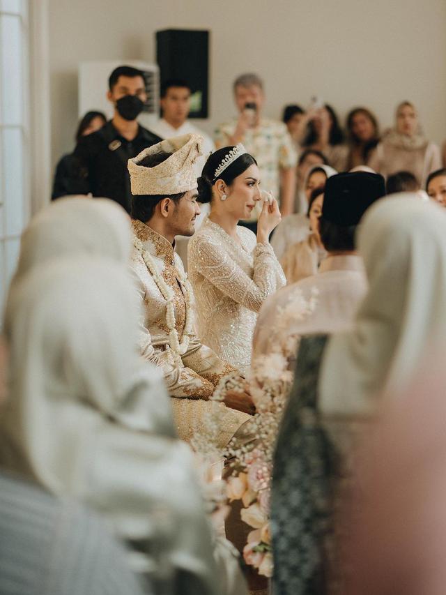 6 Momen Akad Nikah Tyas Mirasih dan Tengku Tezi, Usung Adat Melayu Modern