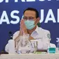 Di masa akhir direksi 2016-2020, Direktur Utama BPJS Kesehatan Fachmi Idris menyampaikan arus kas keuangan surplus Rp18,7 triliun saat konferensi pers pada Senin, 8 Februari 2021. (Humas BPJS Kesehatan Kantor Pusat)