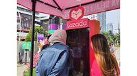 Screaming challenge dari Lazada Indonesia ada di Sarinah.