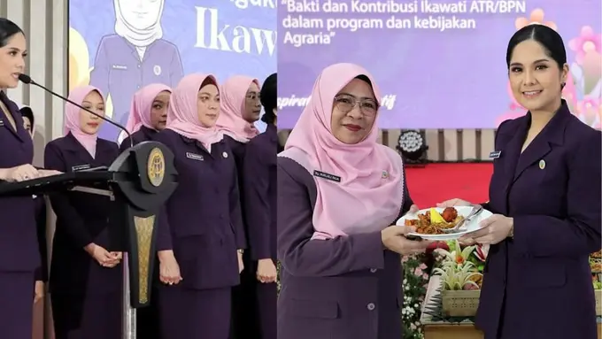 Potret Annisa Pohan hadiri HUT ke-10 Ikawati ATR/BPN (Sumber: Instagram/@annisayudhoyono)