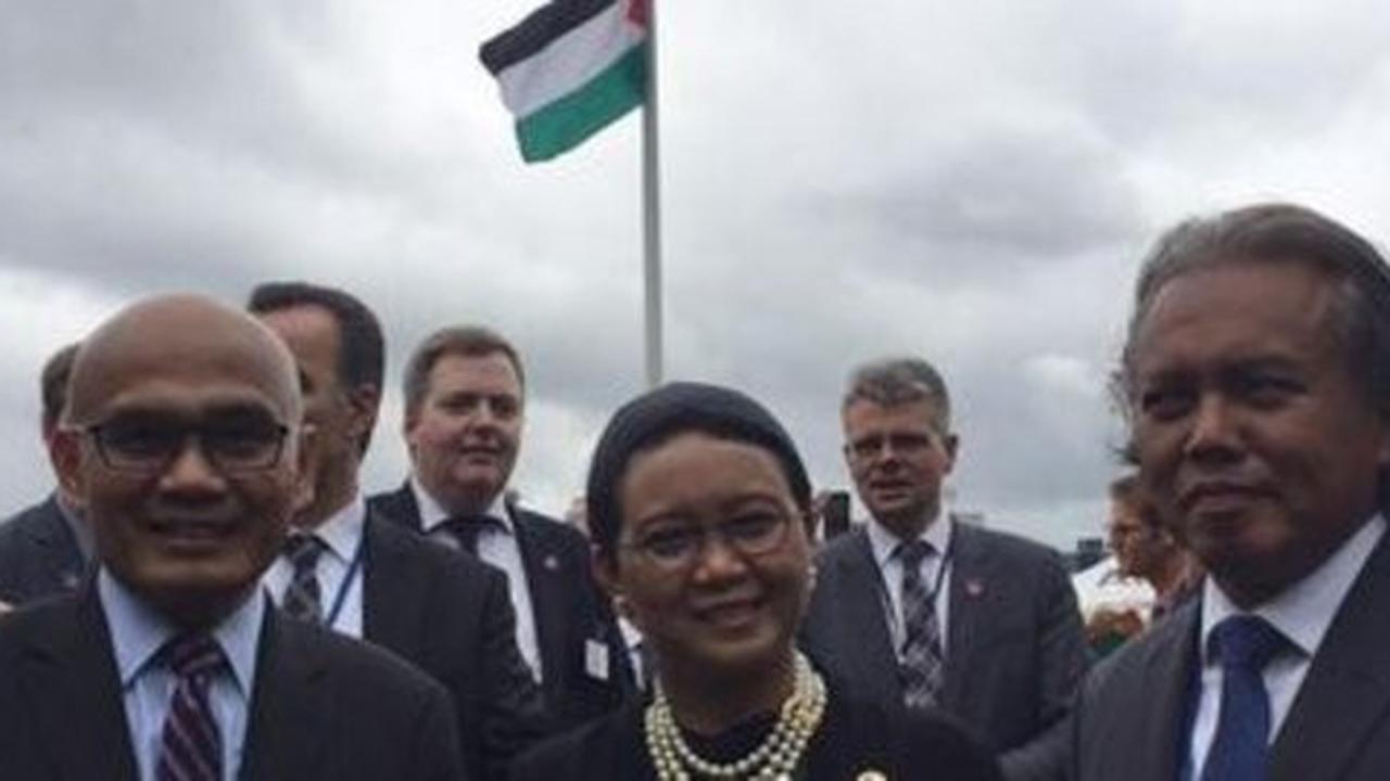 Pemerintah RI turut hadir saat bendera Palestina berkibar di PBB