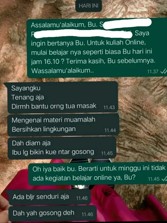 7 Chat Nyeleneh Mahasiswa dan Dosen Saat Kelas Online