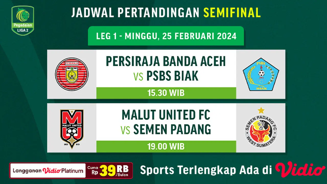 Pegadaian Liga 2 2023/2024 Babak Semifinal Leg Pertama