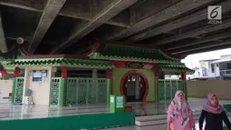 Penampakan Masjid Babah Alun di Tanjung Priok, Jakarta, Rabu (8/5/2019). Masjid Babah Alun mampu menampung lebih dari 300 jemaah. (Liputan6.com/Immanuel Antonius)