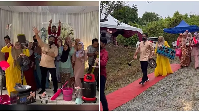 Viral Pasangan Pengantin Dapat Hadiah Mobil dan Perabotan dari Rekan Kerjanya