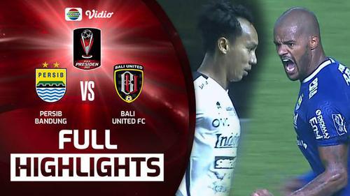 VIDEO: Highlights Piala Presiden 2022, Persib Bandung Imbang 1-1 Kontra Bali United