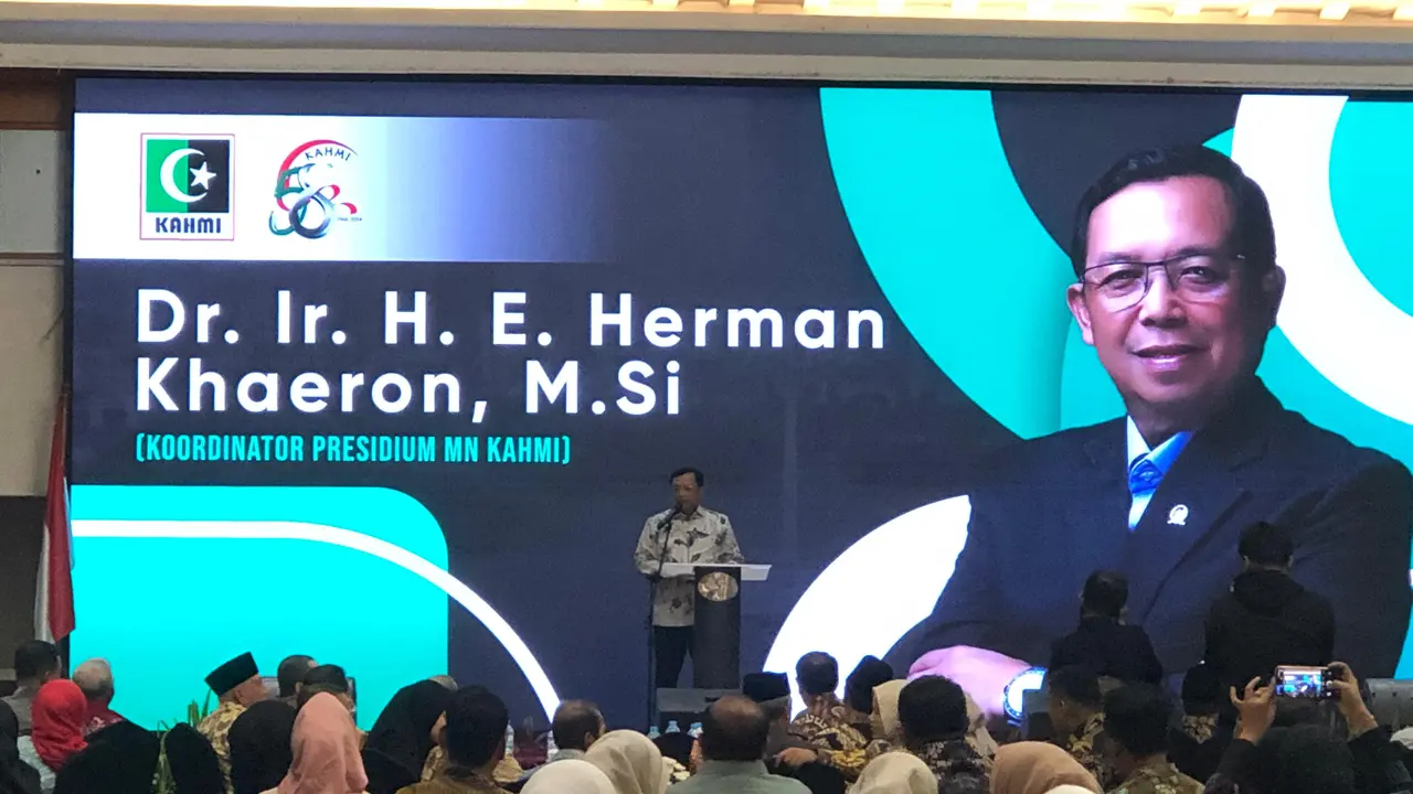 Koordinator Presidium KAHMI, Herman Khaeron saat menghadiri Resepsi HUT ke-58 KAHMI di Jakarta (Istimewa)