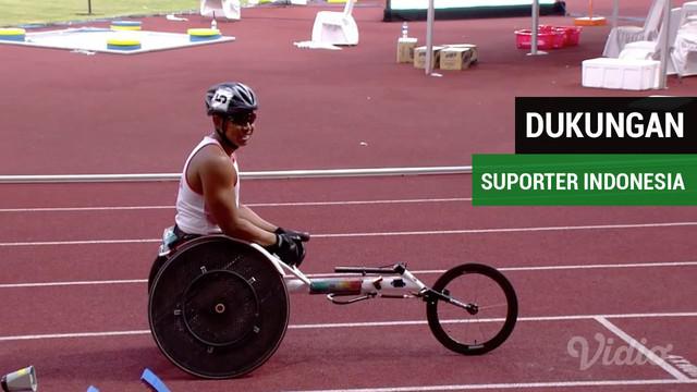 Berita video suporter Indonesia ramai memenuhi Stadion Gelora Bung Karno utnuk mendukung atlet atletik di Asian Para Games 2018, Kamis (11/10/2018)