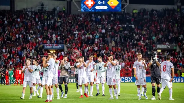 Timnas Swiss Vs Timnas Spanyol