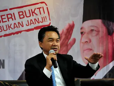 Diskusi dengan tema "Dinamika Politik Luar Negeri" di era pemerintahan SBY - Boediono, Jakarta, (16/10/14) (Liputan6.com/Johan Tallo)
