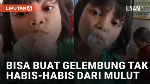 VIDEO: Bisa Buat Gelembung Tak Habis-Habis dari Mulutnya, Bocah Ini Miliki Kelebihan Unik