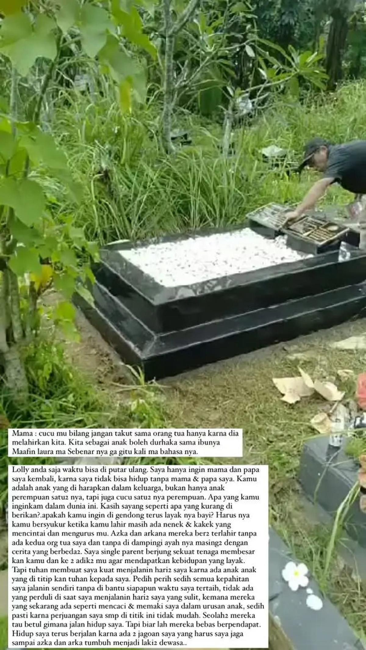 Lolly Singgung Ibu Durhaka, Nikita Mirzani Ngadu ke Almarhum Ibunda Sampai Unggah Video Kuburan